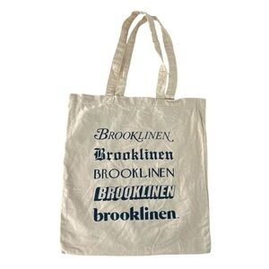 Brooklinen Canvas Tote Bag Shoulder Purse Grocery School Shopping Bag